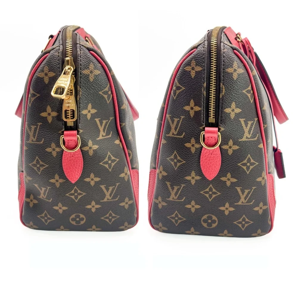 Louis Vuitton Monogram Retiro NM Coquelicot Tote Handbag - Picture 7 of 17